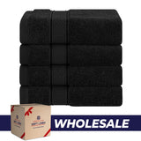 American Soft Linen 100% Cotton, Luxury, Salem 4 Piece Washcloth Set - 60 Set Case Pack