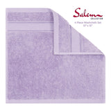 American Soft Linen 100% Cotton, Luxury, Salem 4 Piece Washcloth Set - 60 Set Case Pack