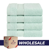 American Soft Linen 100% Cotton, Luxury, Salem 4 Piece Washcloth Set - 60 Set Case Pack