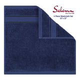 American Soft Linen 100% Cotton, Luxury, Salem 4 Piece Washcloth Set - 60 Set Case Pack