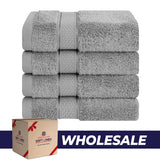 American Soft Linen 100% Cotton, Luxury, Salem 4 Piece Washcloth Set - 60 Set Case Pack