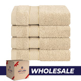 American Soft Linen 100% Cotton, Luxury, Salem 4 Piece Washcloth Set - 60 Set Case Pack