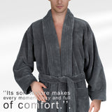 American Soft Linen Luxury Men’s Fleece Bathrobe – Ultra Soft, Warm & Lightweight Plush Robe Wholesale