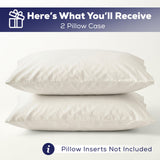 American Soft Linen 100% Washed Cotton Percale Pillowcase Set (2 Pack) – Soft Breathable Pillow Covers