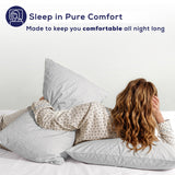 American Soft Linen 100% Washed Cotton Percale Pillowcase Set (2 Pack) – Soft Breathable Pillow Covers