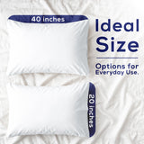 American Soft Linen 100% Washed Cotton Percale Pillowcase Set (2 Pack) – Soft Breathable Pillow Covers