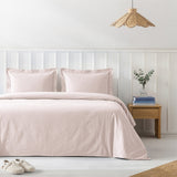 American Soft Linen 100% Washed Cotton Percale Duvet Cover Set – Soft Breathable Bedding Set with Pillow Shams