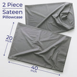 American Soft Linen Wholesale 100% Cotton Sateen Pillowcase Set (2 Pack) – Hotel Quality Bulk Supply