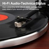 Angels Horn H003-OR Bluetooth Turntable Vinyl Record Player (Red Brown)