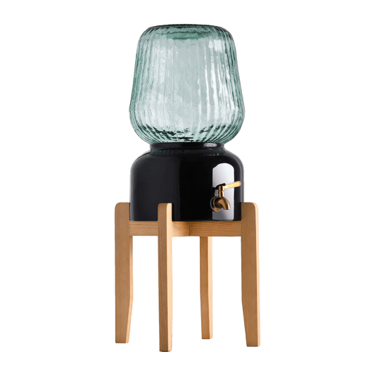 Arte Casa Ceramic Water Dispenser: Ebony Black