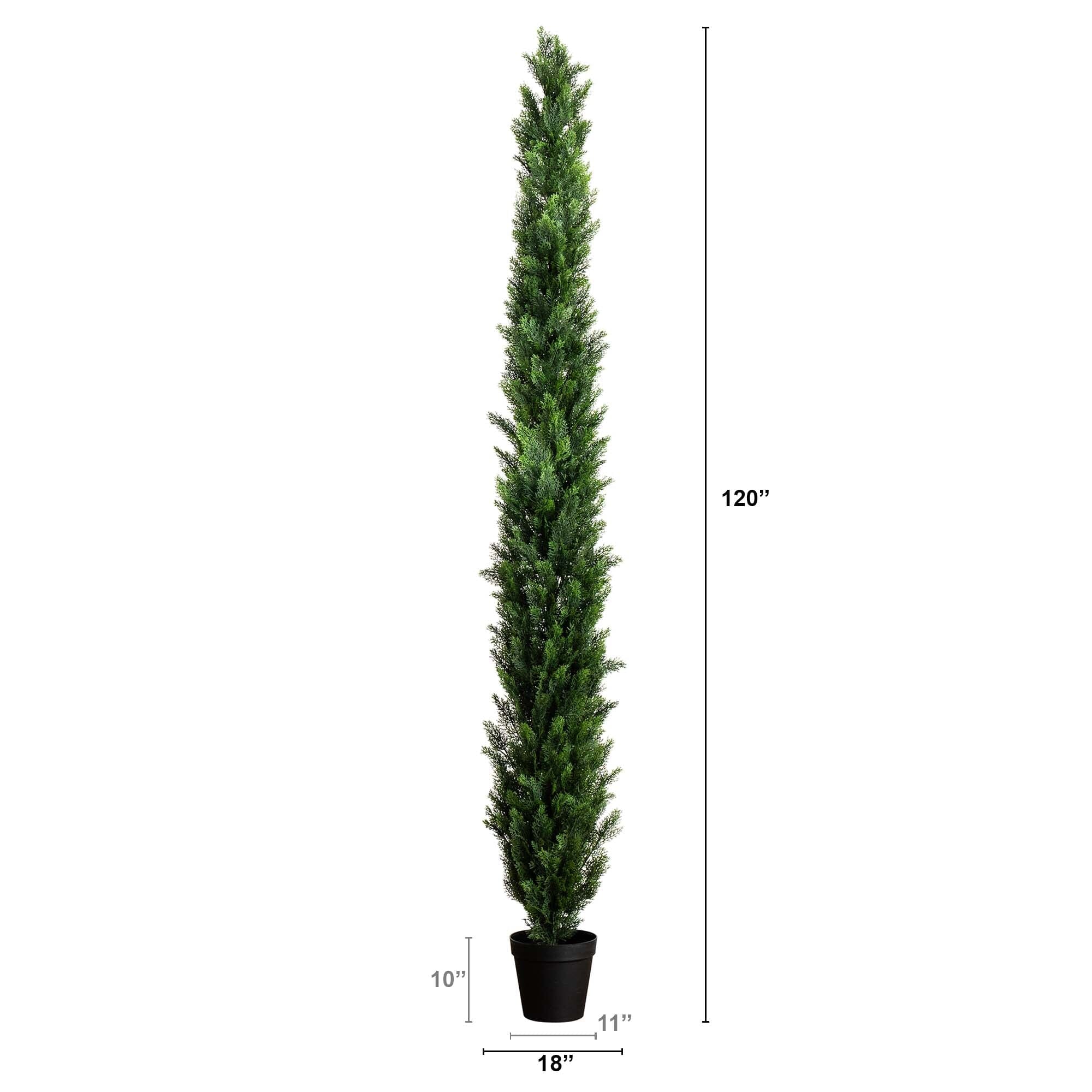 10' UV Resistant Artificial Cedar Pine Tree (Indoor/Outdoor)