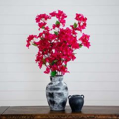 47" Artificial Bougainvillea Flower Stems - Set of 3