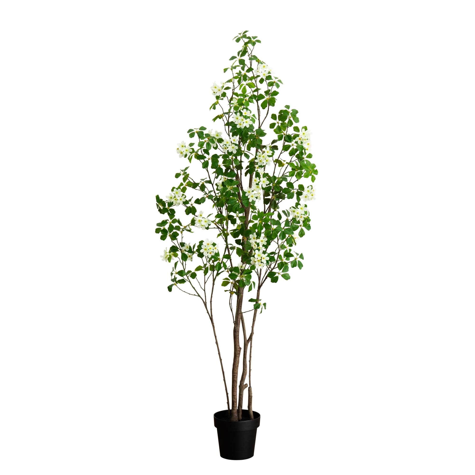 6’ Artificial Dogwood Tree with Real Touch Leaves