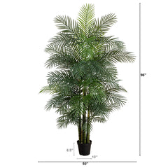 8' UV Resistant Artificial Areca Palm Tree (Indoor/Outdoor)