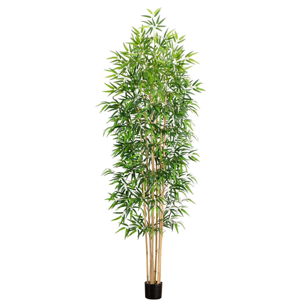 9’ Artificial Bamboo Tree with Real Bamboo Trunks