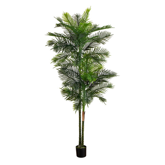 9’ UV Resistant Artificial Double Robellini Palm Tree (Indoor/Outdoor)