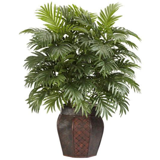 Areca Palm w/Vase Silk Plant