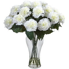 Blooming Carnation Arrangement w/Vase