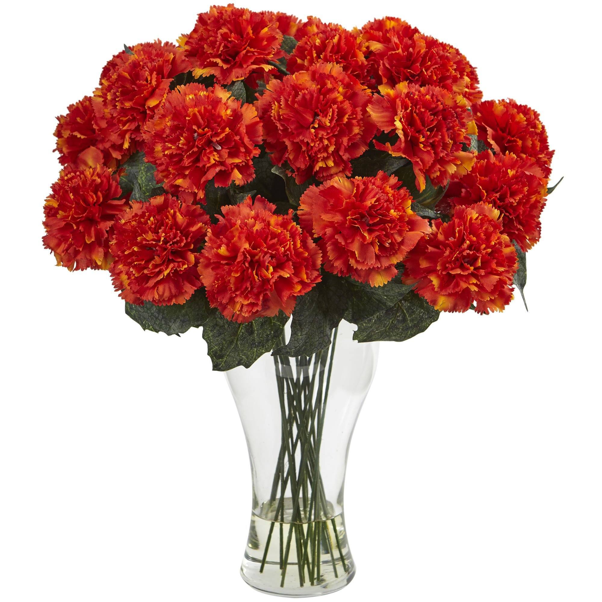 Blooming Carnation Arrangement w/Vase