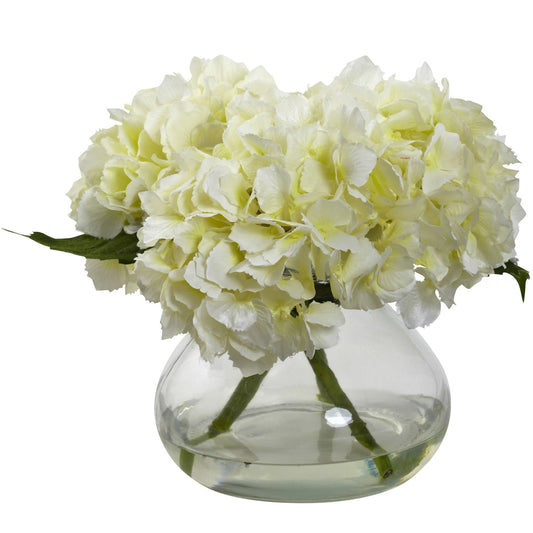 Artificial Blooming Hydrangea in Vase