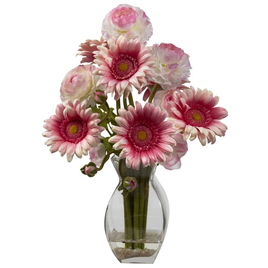 Gerber Daisy & Ranunculus Delight Arrangement