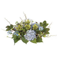 Hydrangea Candle Holder Centerpiece