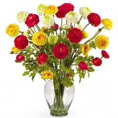 Ranunculus Liquid Illusion Silk Flower Arrangement