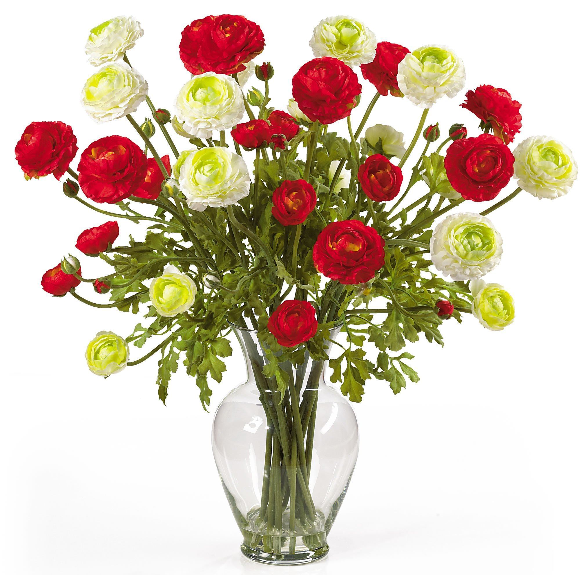 Ranunculus Liquid Illusion Silk Flower Arrangement