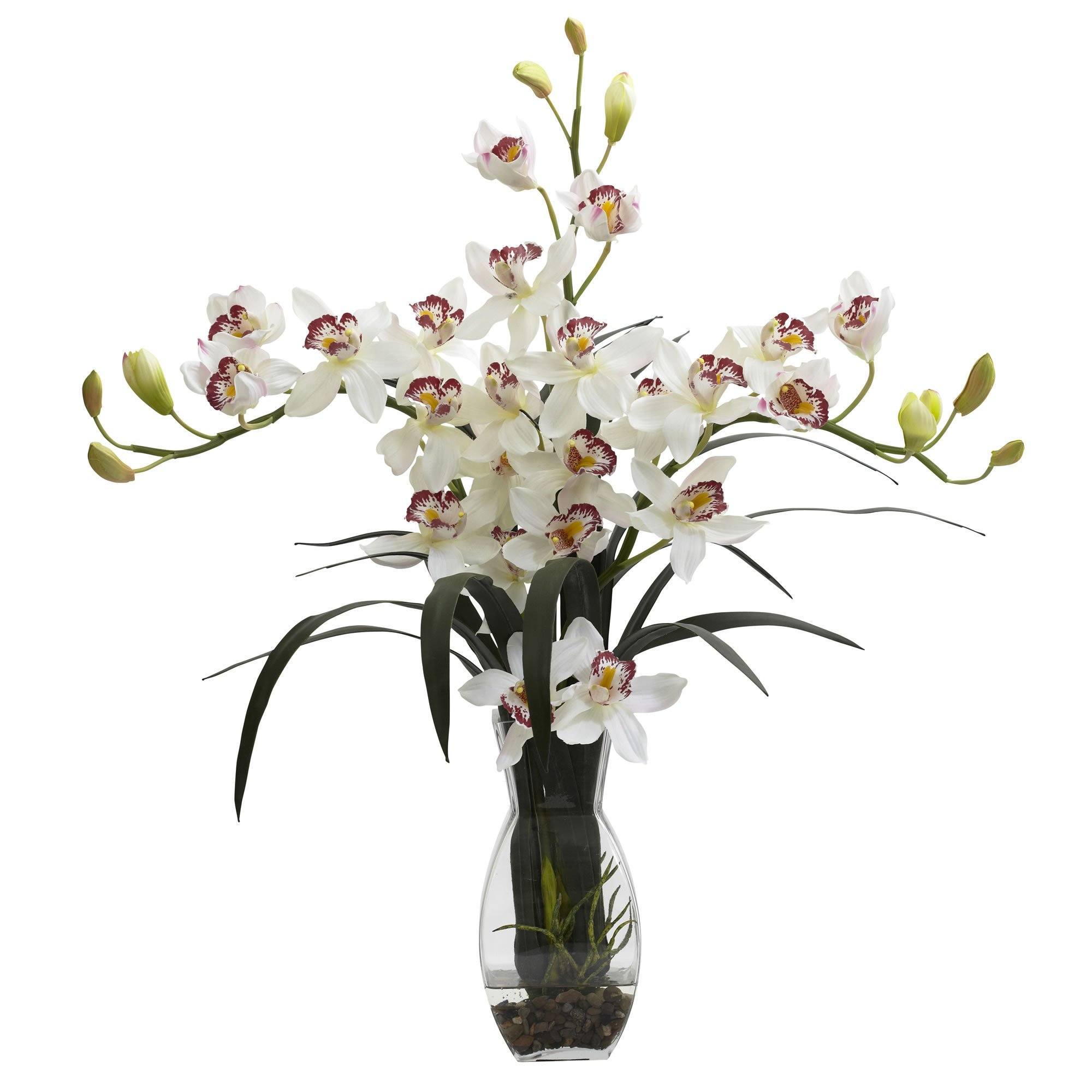 Triple Cymbidium w/Vase Arrangement