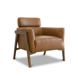 Kayson Tan Leather Lounge Chair