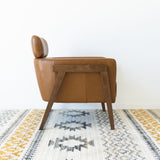 Kayson Tan Leather Lounge Chair