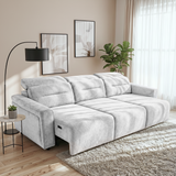 Falmouth Light Grey Fabric Power Slider Sofa