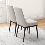Kate Beige Fabric Dining Chair (Set Of 2)