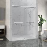 Ward Series 44 to 48 in. x 76 in. Frameless Sliding Shower Door with 3/8" (10mm) Tempered Clear Glass