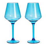 Floating Wine Glasses for Pool - Set of 2-15 OZ Shatterproof Poolside Wine Glasses, Tritan Plastic Reusable Stemware, Beach Outdoor Cocktail, Wine, Champagne, Water Glassware - Spring Summer (Green)