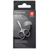 ZWILLING Combination Nail Scissors (scissors for nails and cuticles, curved blade and fine tip for precise cutting), Premium, Silver, 3.5 inch