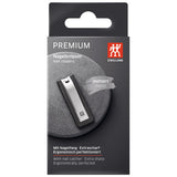 ZWILLING Nail Clipper (with nail catch box, strong leverage for finger- and toenails, slightly curved cutting edge), Premium, Black, 2.5 inch