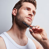 ZWILLING Beard Scissors (with extended handle width, scratch resistant, straight cutting edge and fine tip), Premium, Black, 4.5 inch