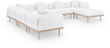 Laguna - 7 Piece Resilient Water Resistant Fabric 142" Upholstered Outdoor Patio Modular Sectional