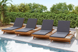 ORVA Outdoor Lounge Chaise with 2 Inches Pad