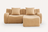 ROMA 82.7" Loveseat with 1 Ottoman