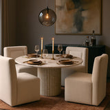 Duvina - Chenille Performance Fabric Dining Chair (Set of 2)