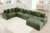 DESEO 233" Sectional Sofa with Ottoman