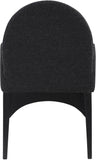 Waldorf - Boucle Dining Arm Chair With Black Legs