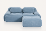 MIA 82'' Loveseat with 1 Ottoman