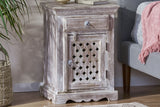 JARVO Nightstand With 1 Drawer 1 Door