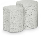 Dimple - Modular End Table - Terazzo Finish