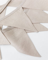 Linen bunting in Natural