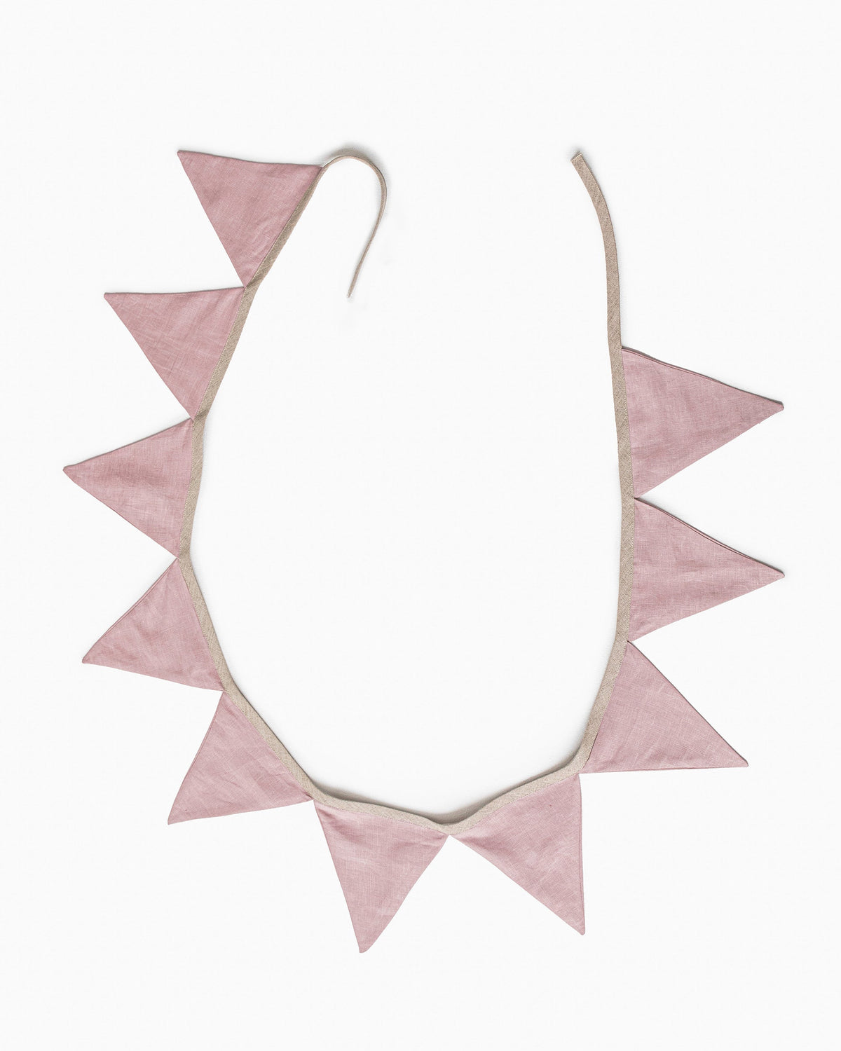 Linen bunting in Woodrose