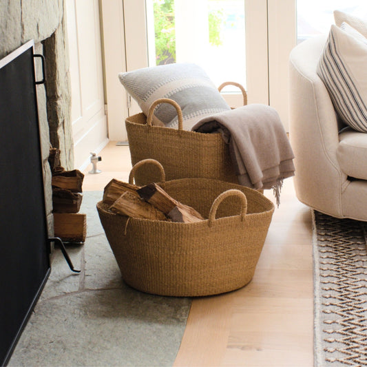Large Square Wicker Basket - Woven Basket | LIKHÂ